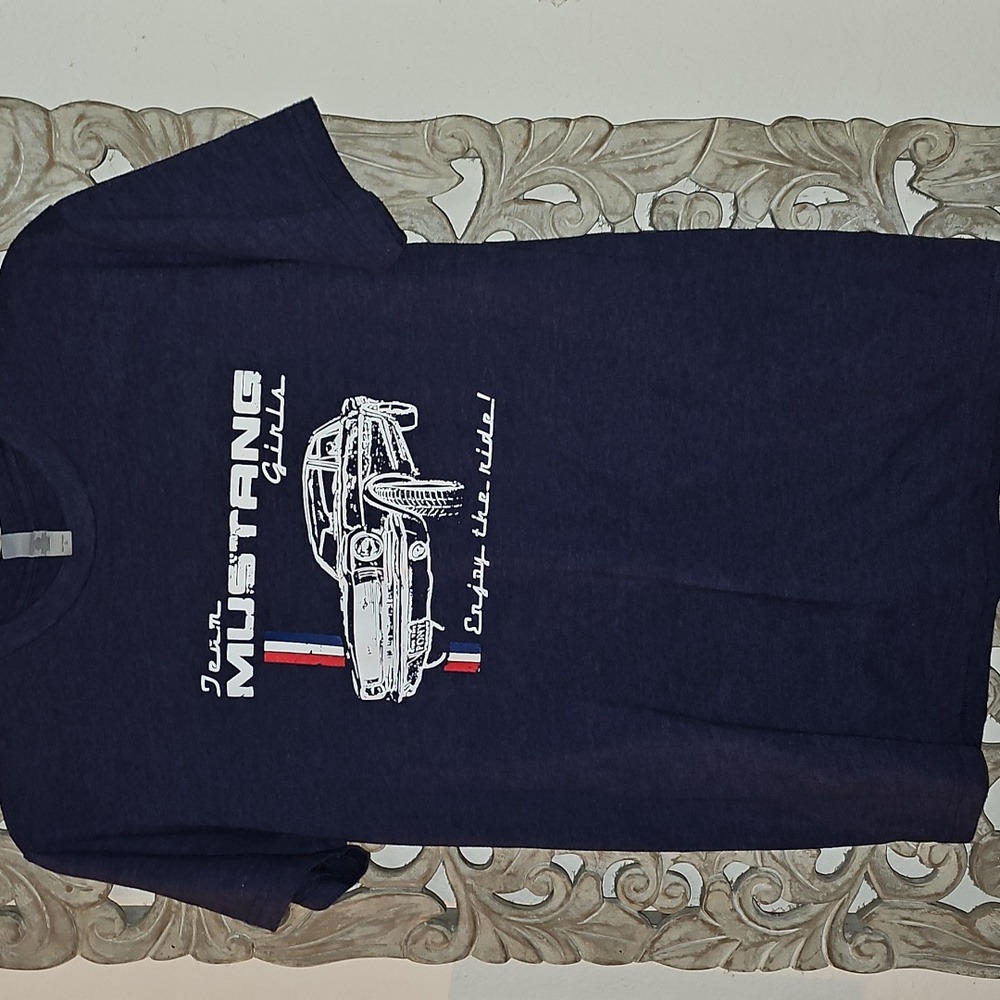 Mustang Apparel  Blue Tee